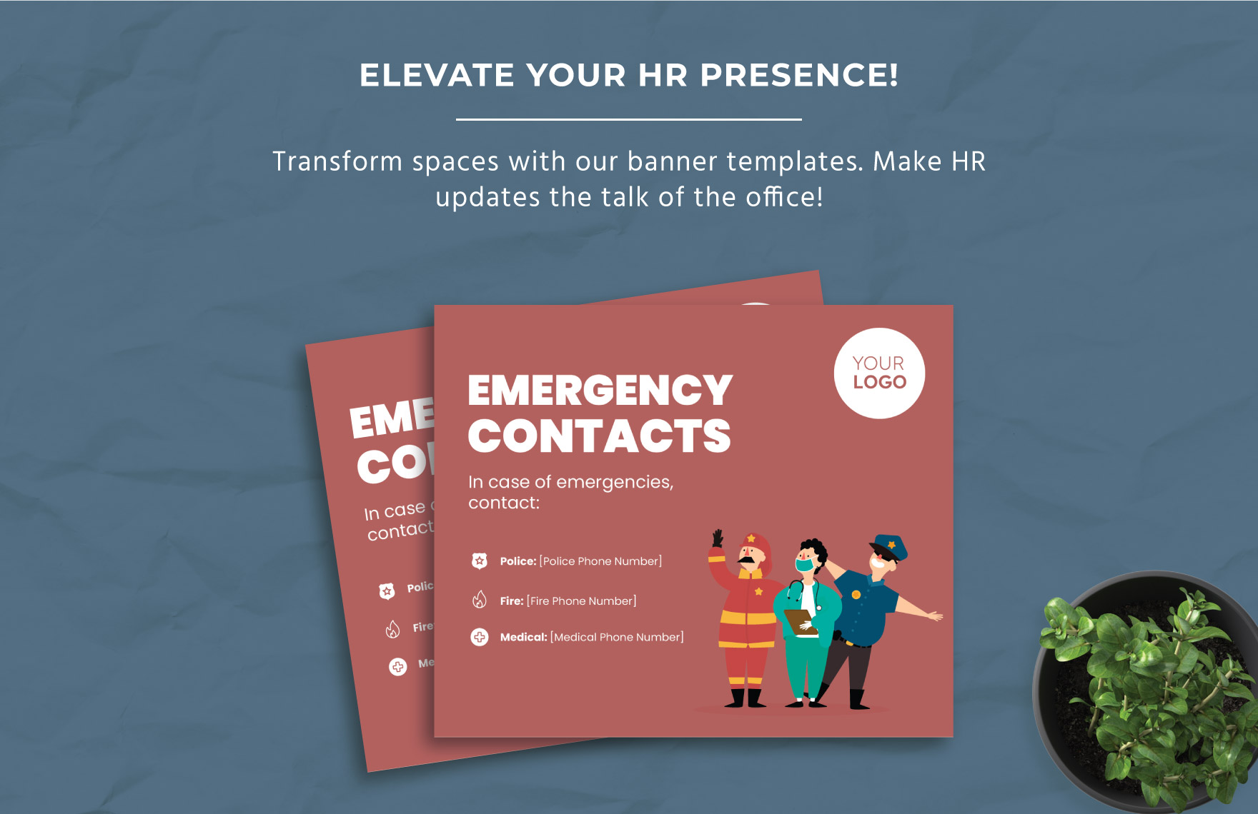Emergency Contact Banner HR Template