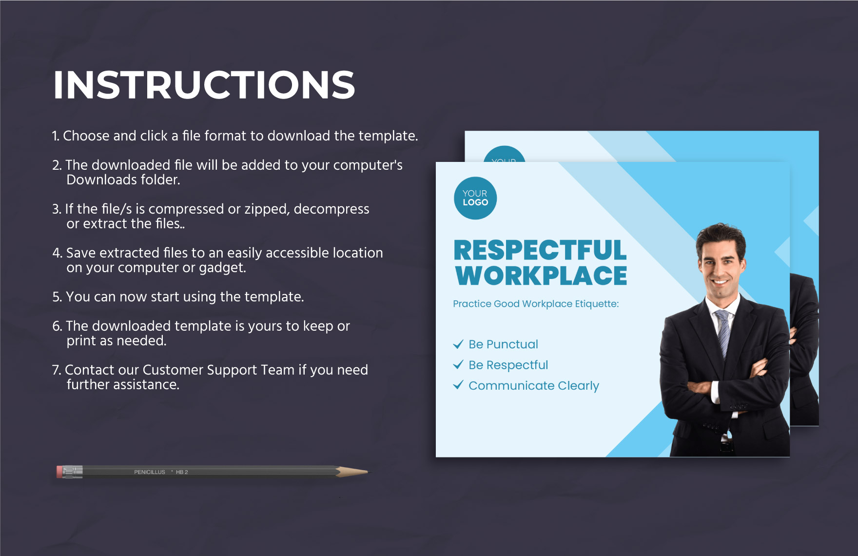 Workplace Etiquette Banner HR Template