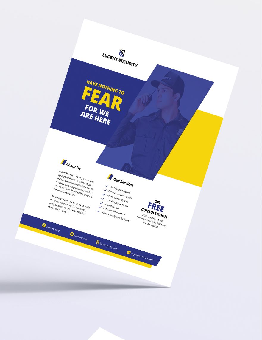 Security Company Flyer Template