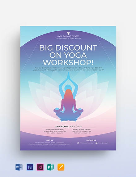 FREE Yoga Class Flyer Template Download 800 Flyers In PSD 