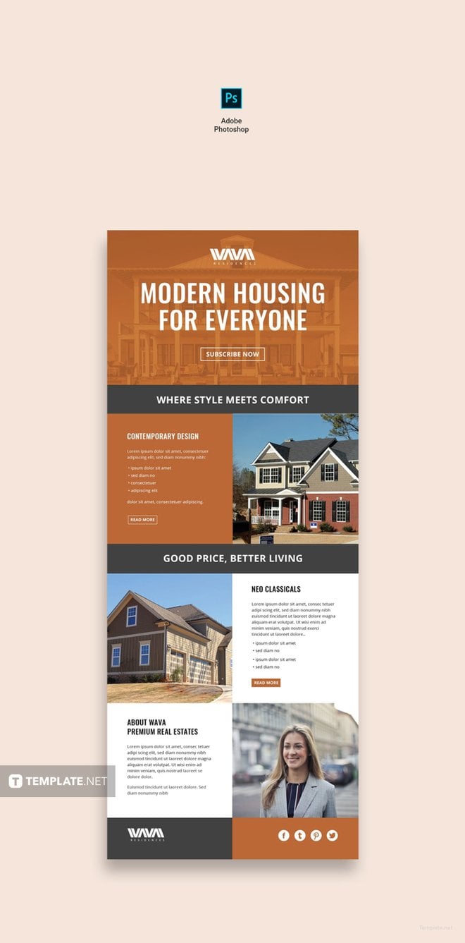 Free Real Estate Email Newsletter Template Free Templates