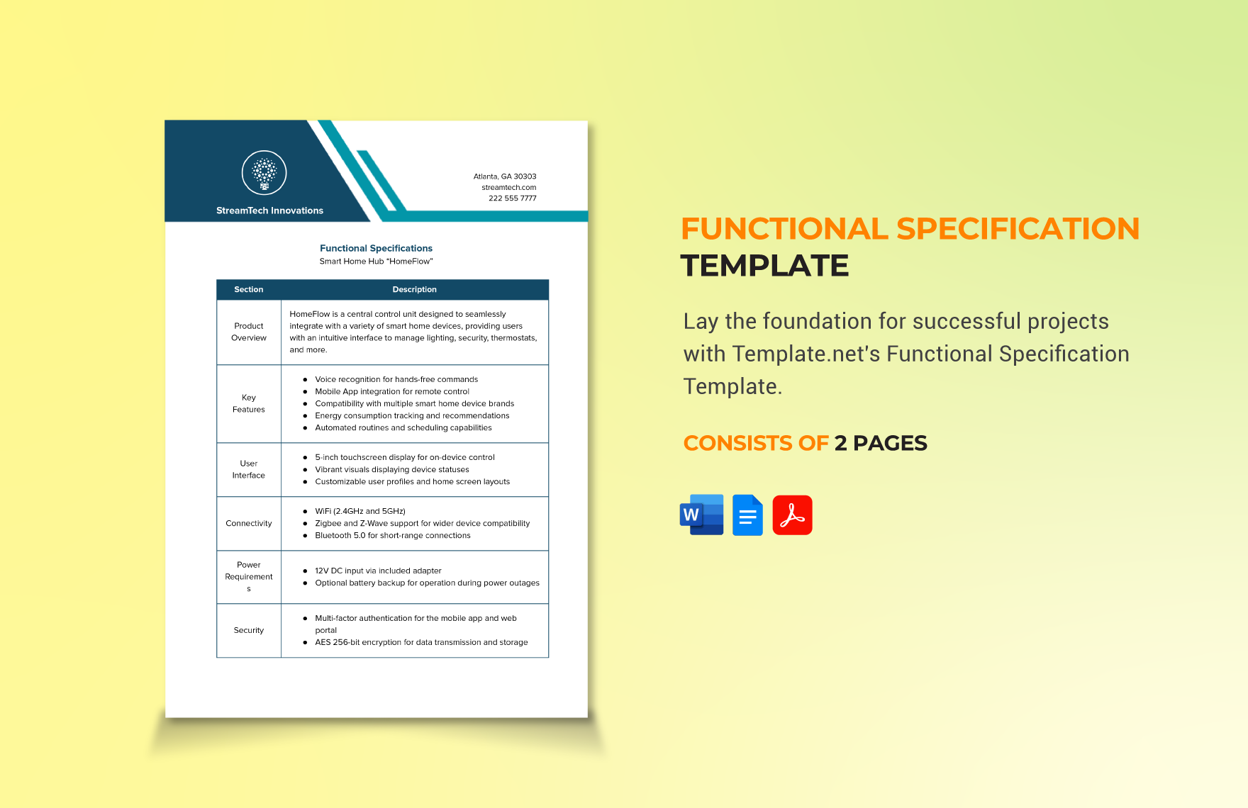Functional Specification Template