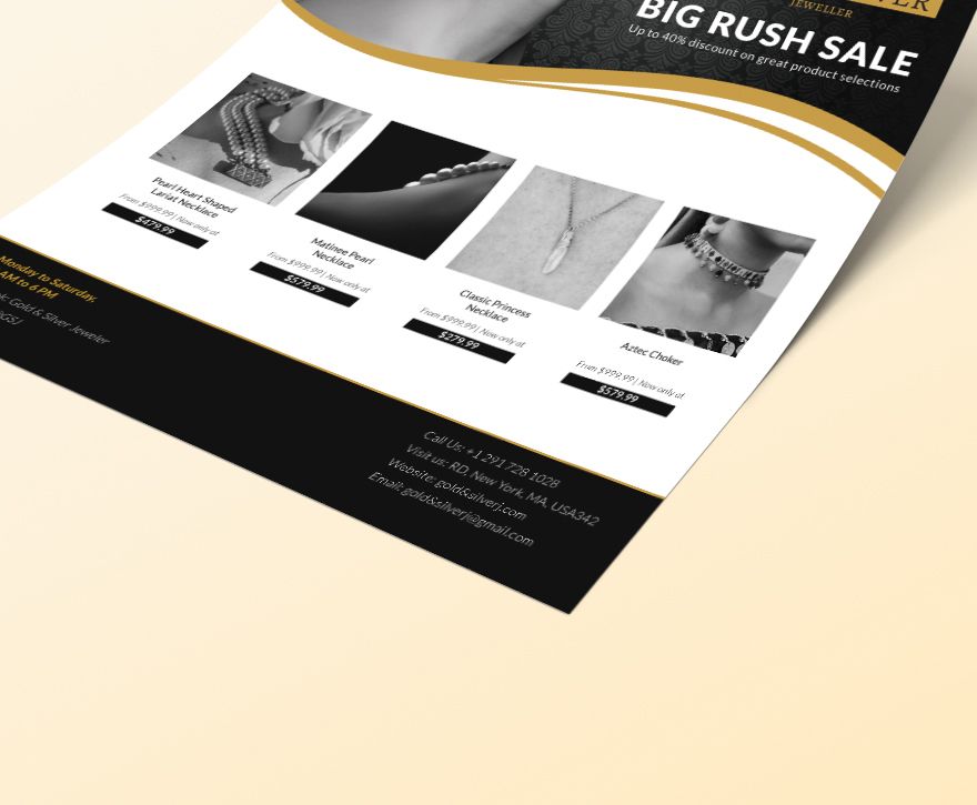 Jewellery Promotion Flyer Template