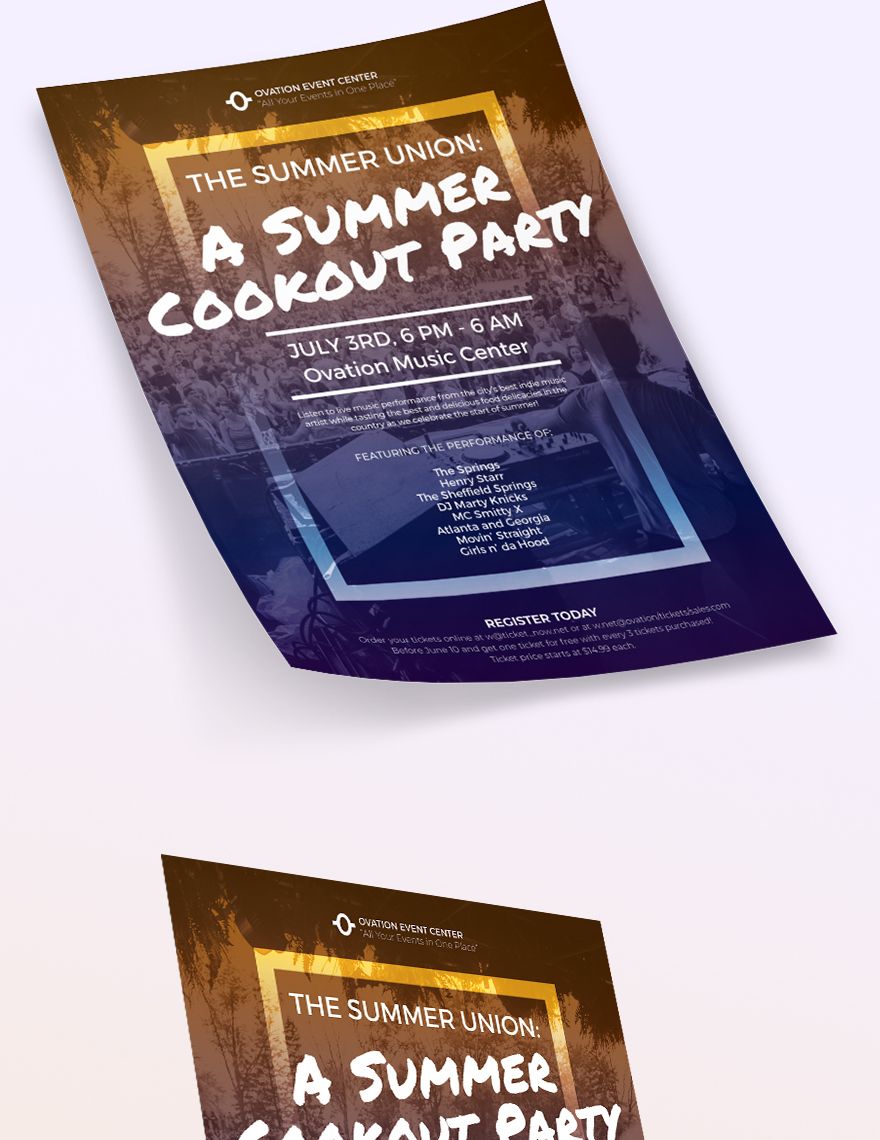 Summer Cookout Flyer 