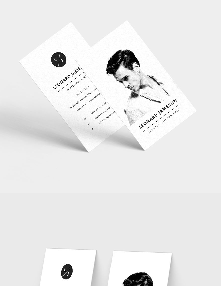 Actor Business Card Template