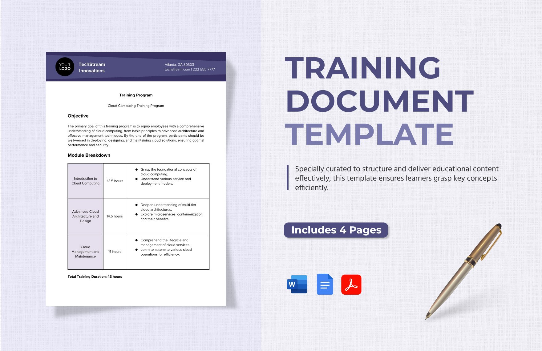 Training Document Template