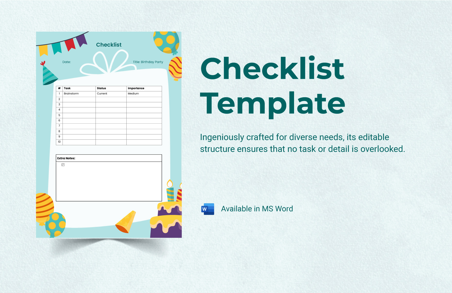 Checklist Template