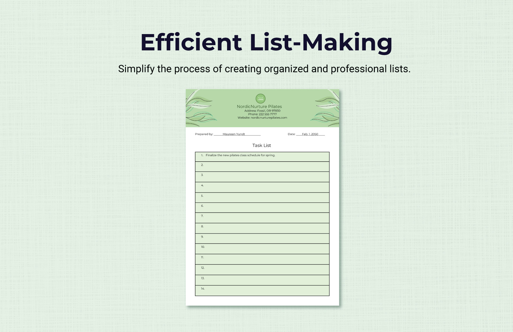 Free Task List Template - Download in Word | Template.net