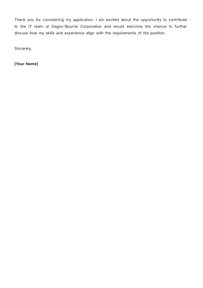 Free Experienced Professional Cover Letter  Template to Edit Online