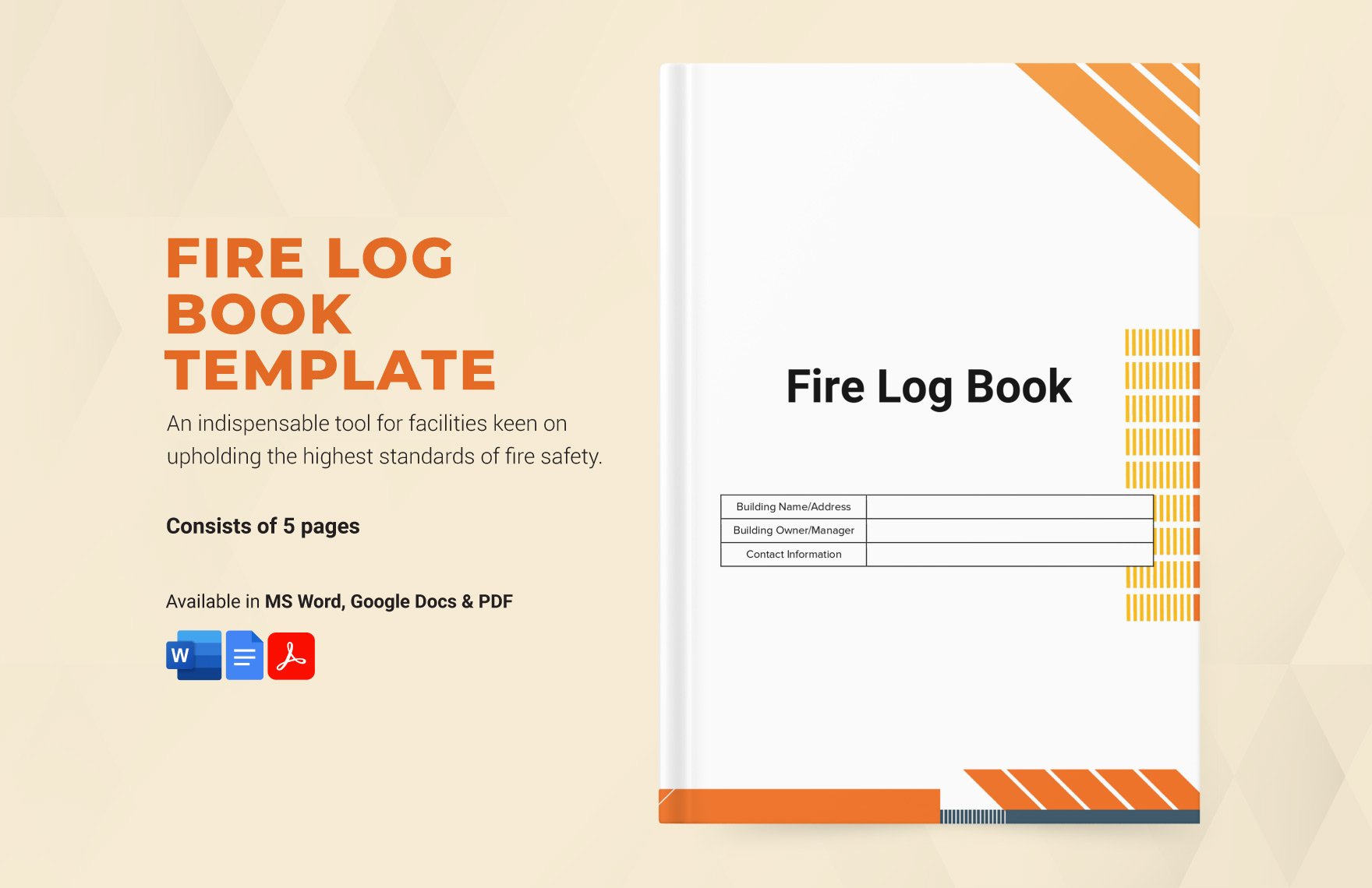 Free Fire Log Book Template in Word, Google Docs, PDF