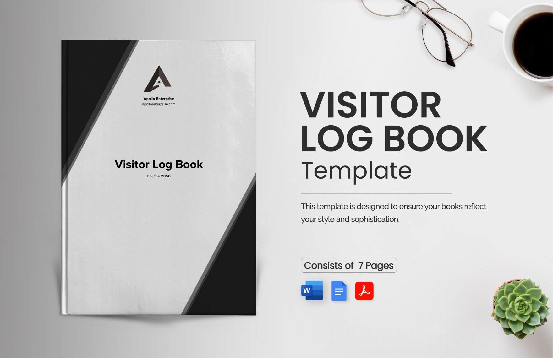 Free Visitor Log Book Template