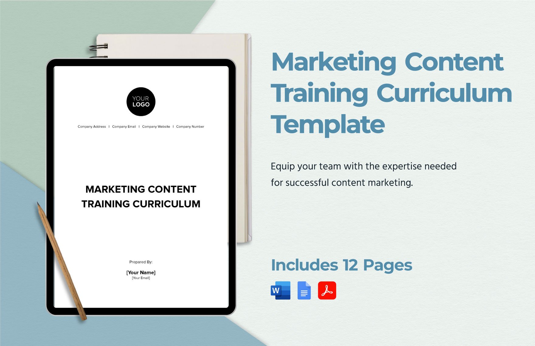 Marketing Content Training Curriculum Template