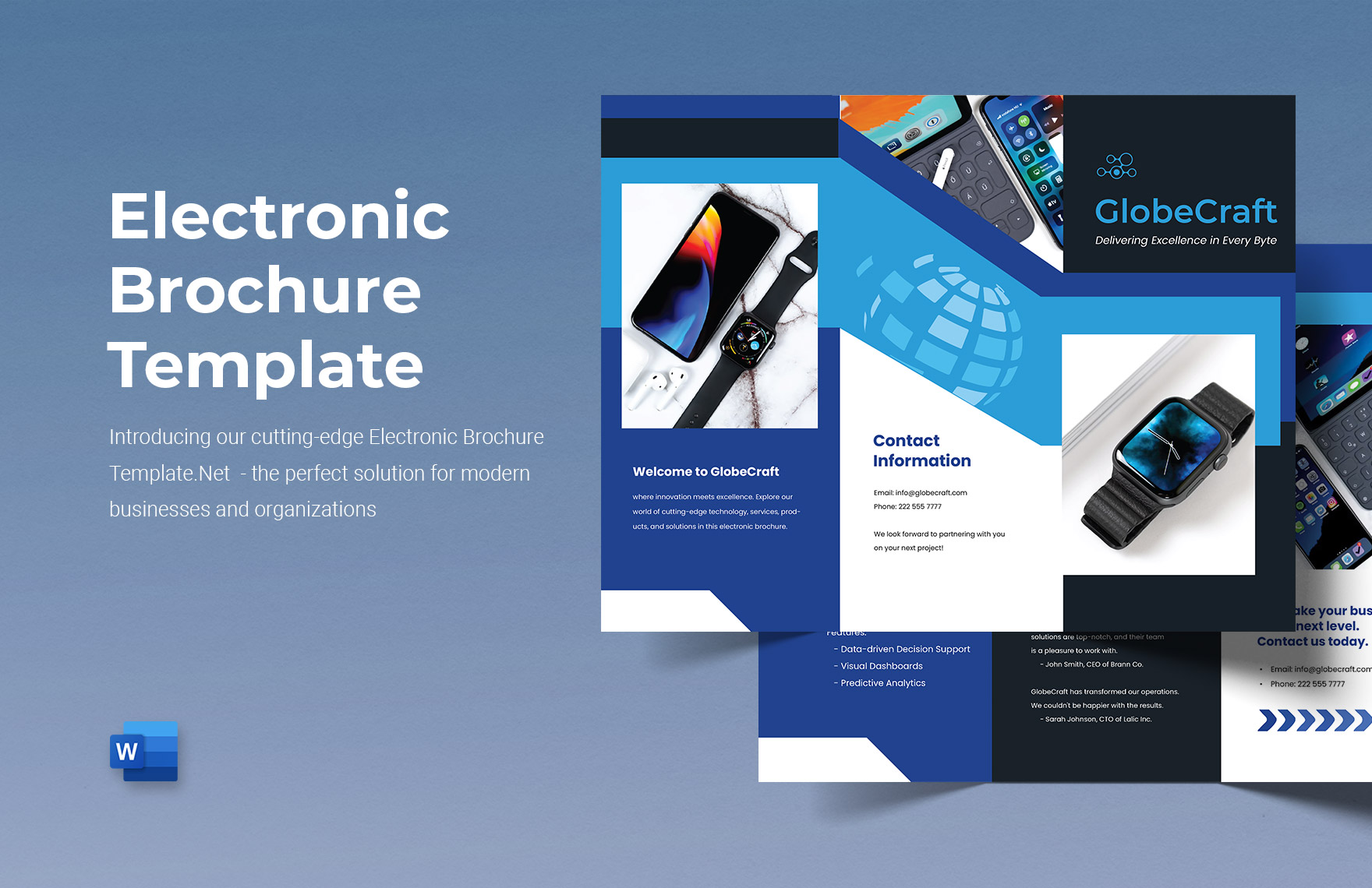 FREE Electronic Brochure Template Download in Word, Google Docs, Illustrator, Apple