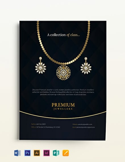 FREE Jewelry Shop Flyer Template Word PSD Apple Pages Publisher