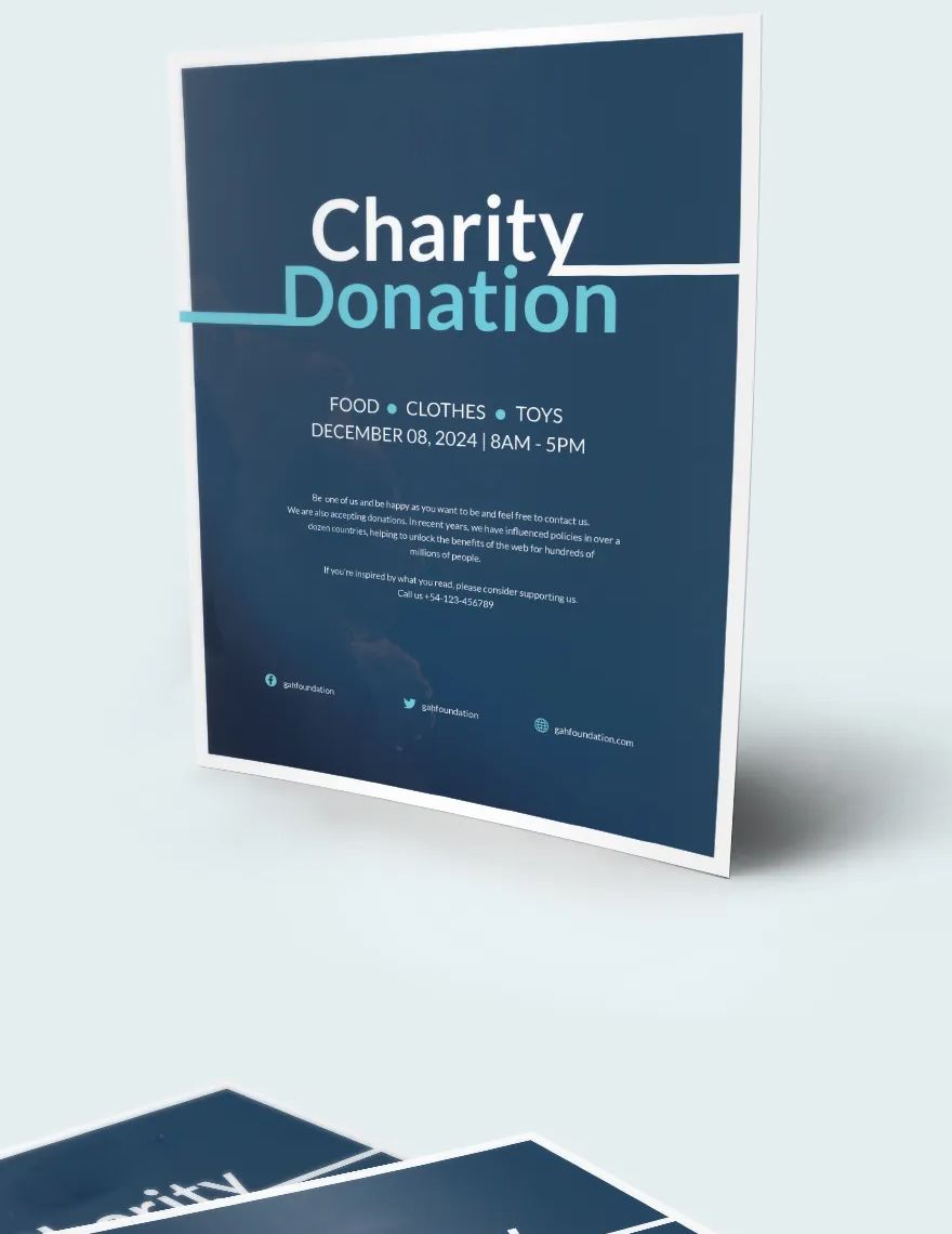 Charity Donation Flyer Template