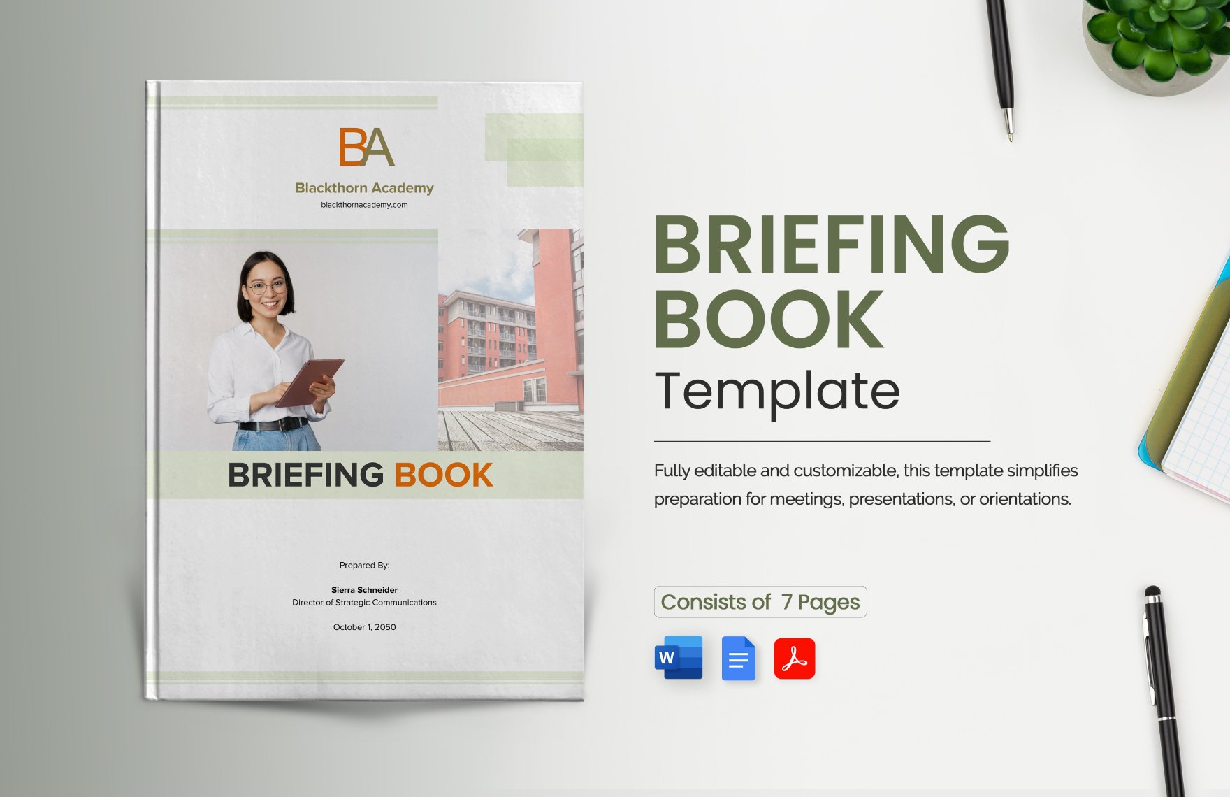 Briefing Book Template