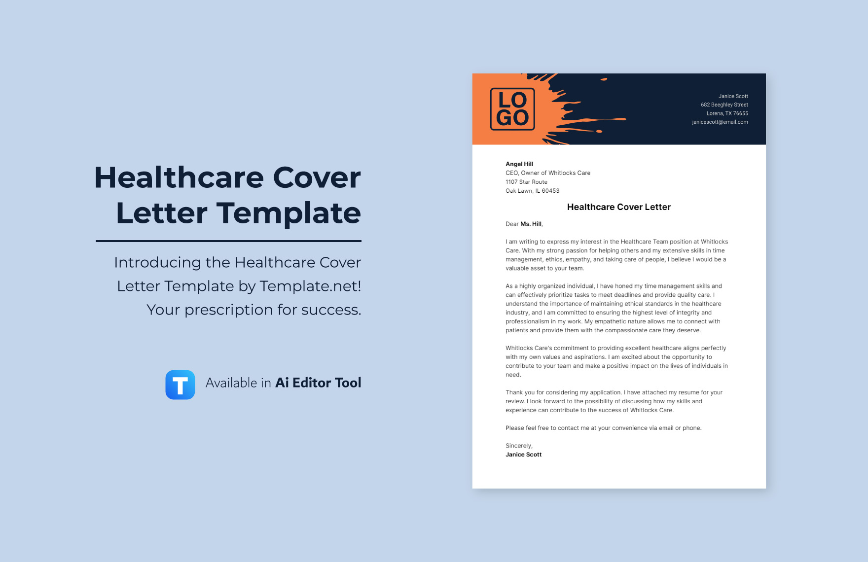 Free Healthcare Cover Letter - Edit Online & Download | Template.net