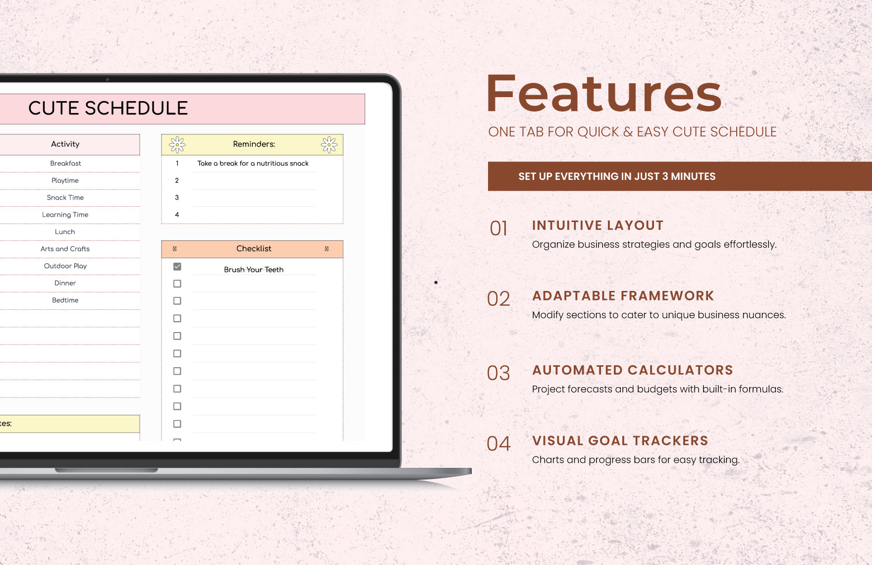 Free Cute Schedule Template Download In Excel Google Sheets