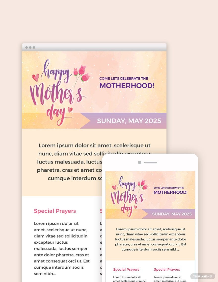 Mother's Day Email Newsletter Template