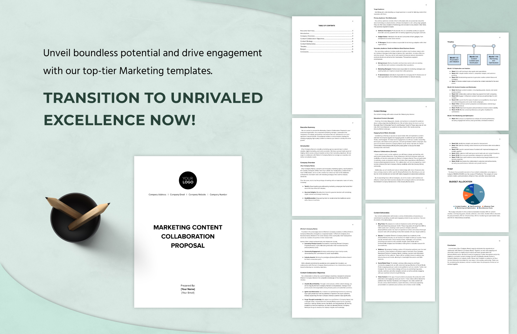Marketing Content Collaboration Proposal Template