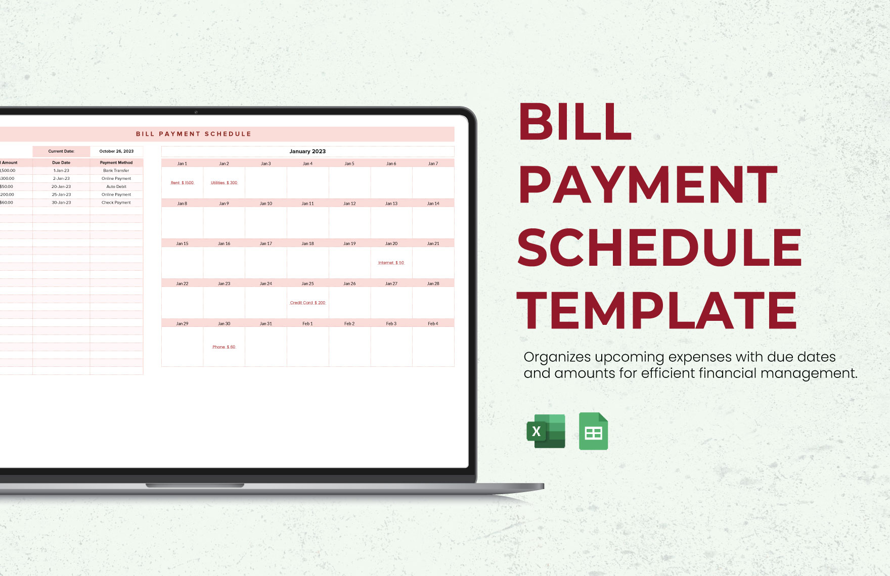 Free Bill Sheet Templates Editable And Printable