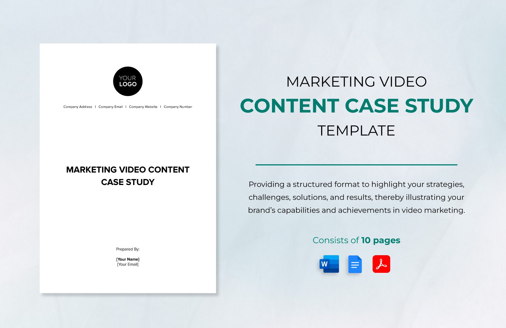 Marketing Video Content Case Study Template