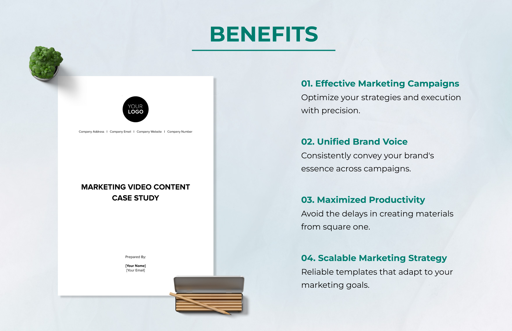 Marketing Video Content Case Study Template