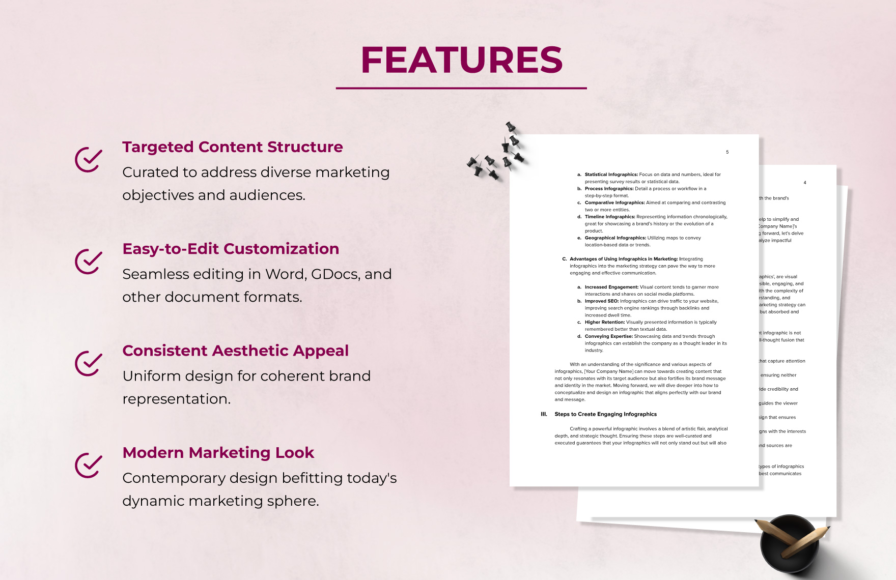 Marketing Infographics Creation Manual Template