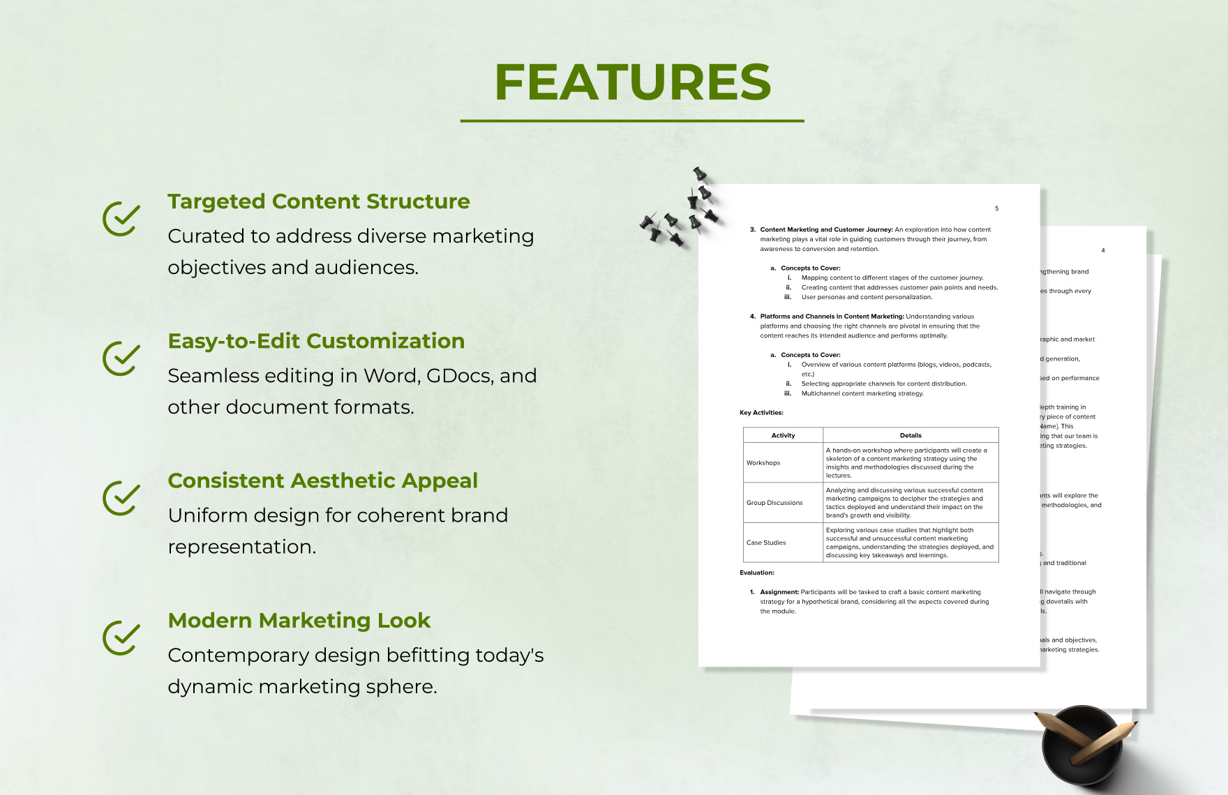 Content Marketing Curriculum Template