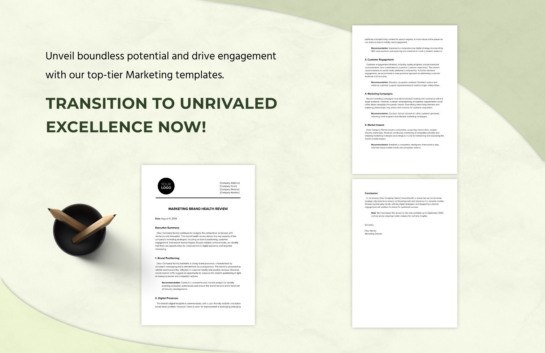 Marketing Brand Health Review Template