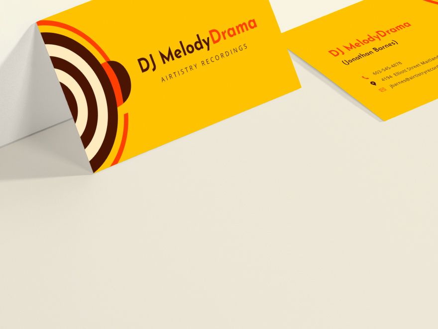 Simple DJ Business Card Template
