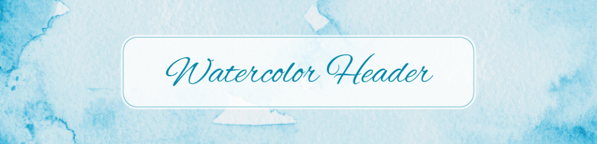 Watercolor Header Text Template