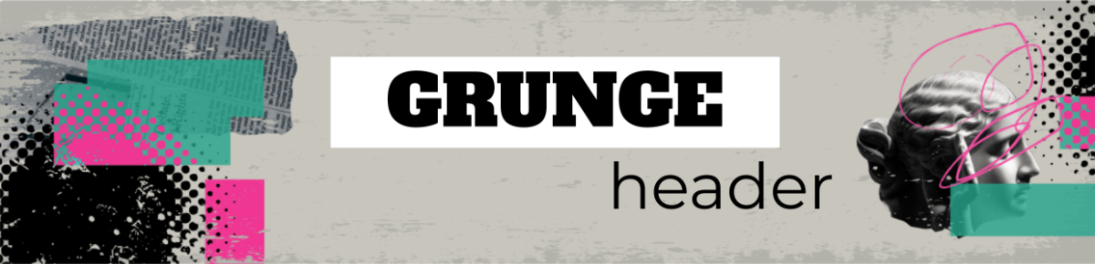 Grunge Header Text Template