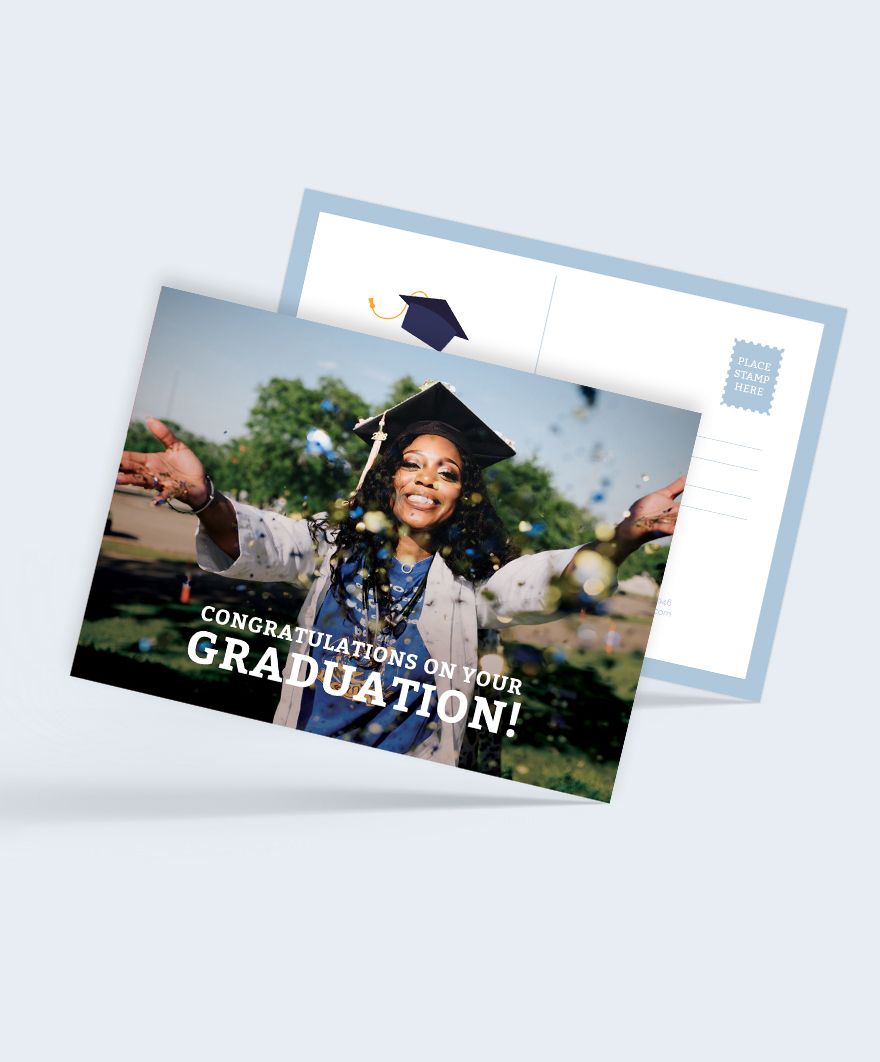 Graduation Postcard Template