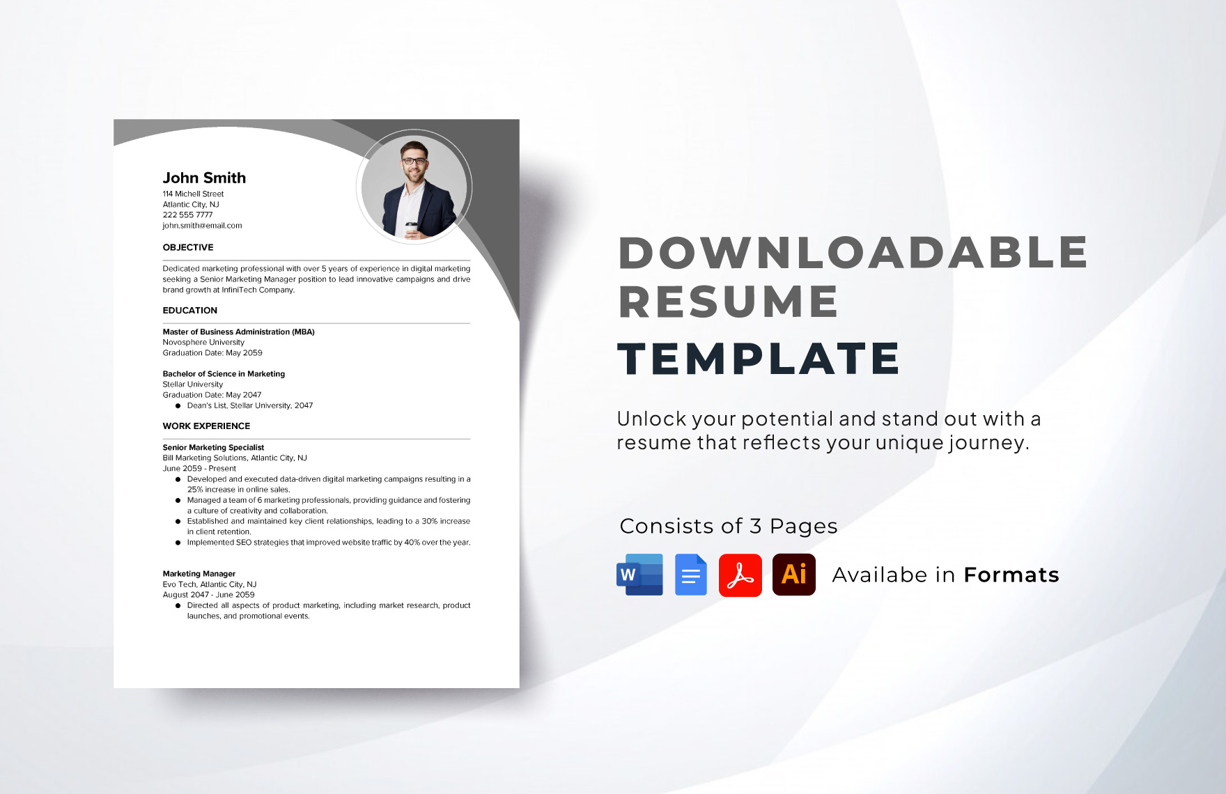 Free Editable Resume Templates In Google Docs To Download