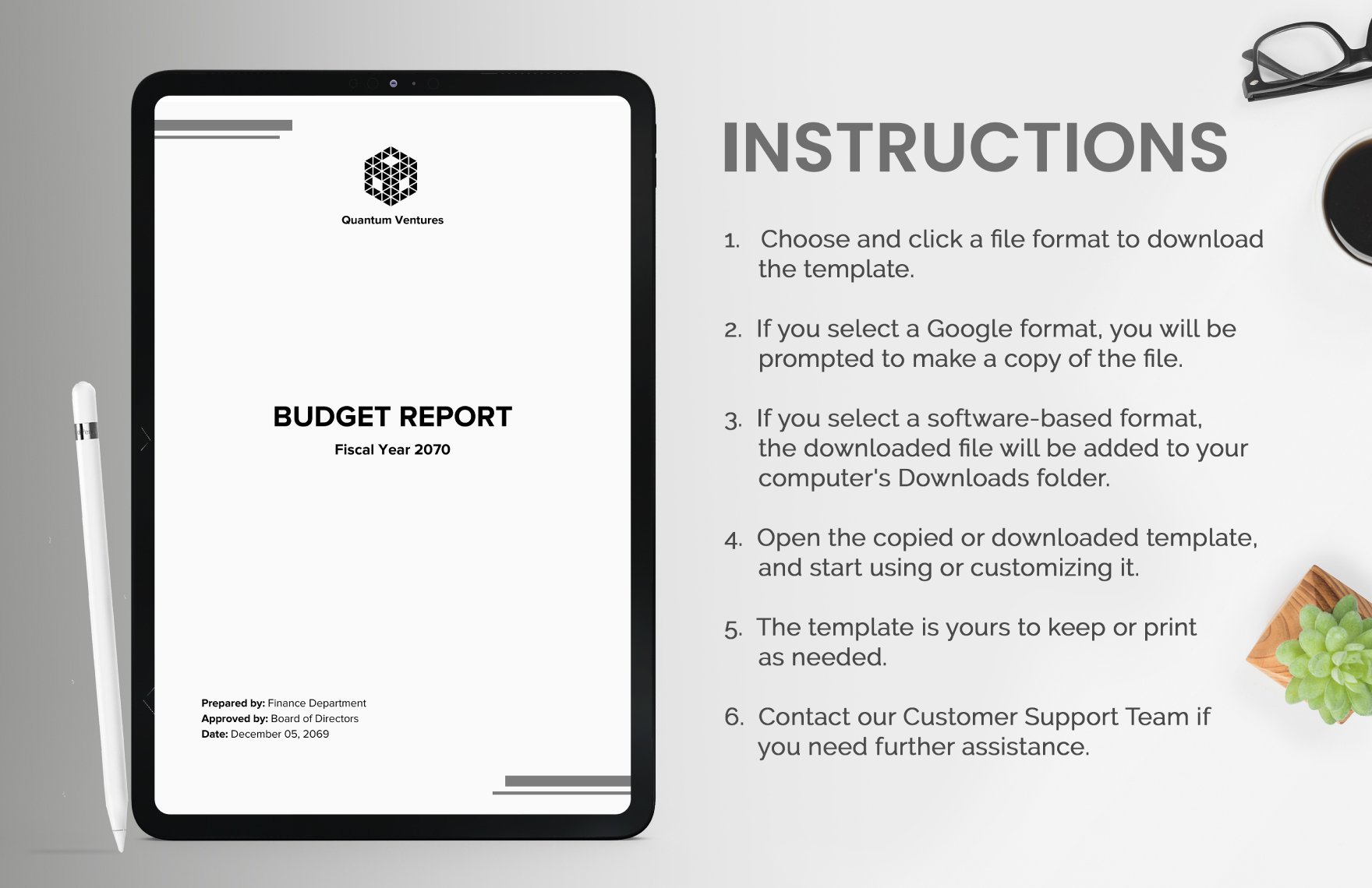 Downloadable Budget Template