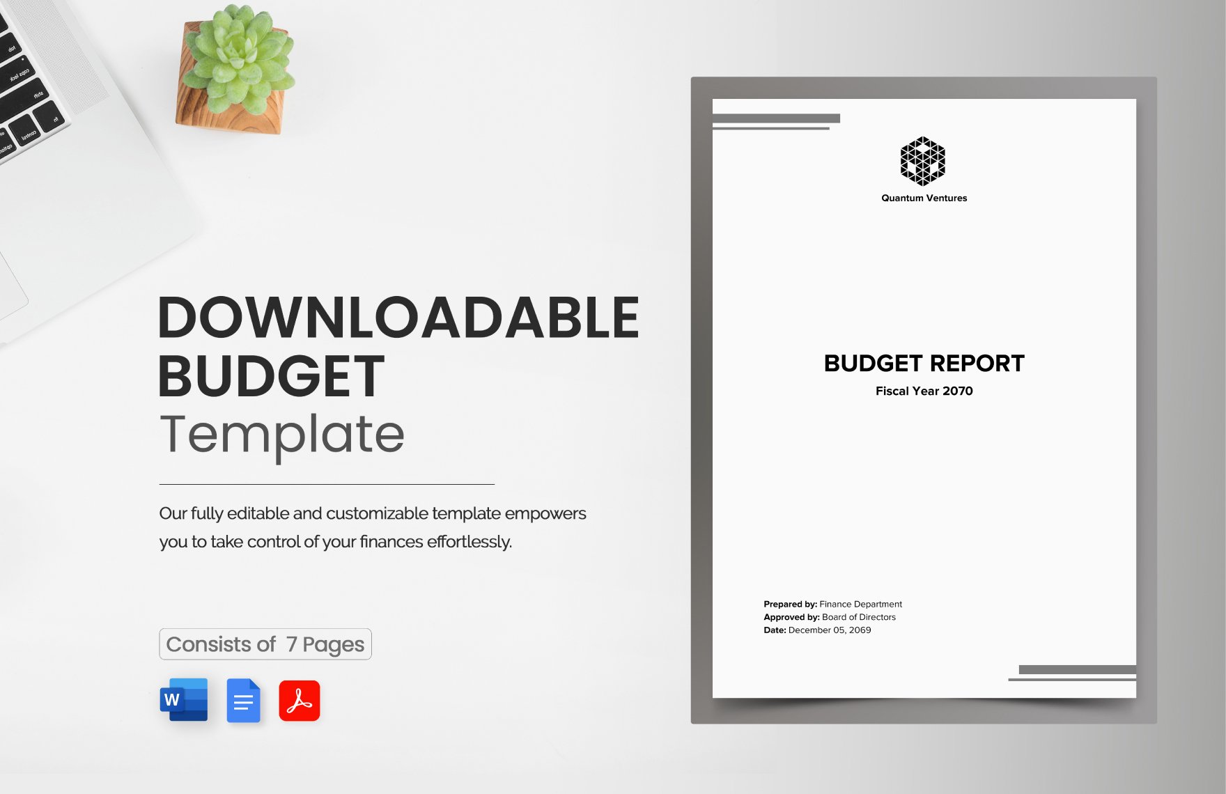 Downloadable Budget Template
