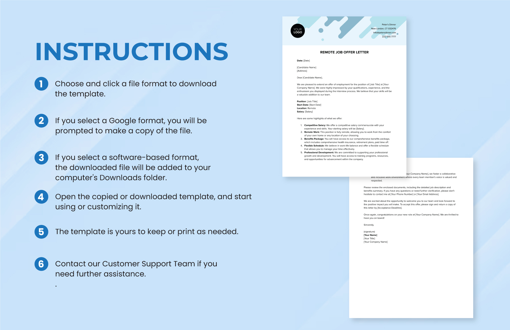 Remote Job Offer Letter Template Download Template net