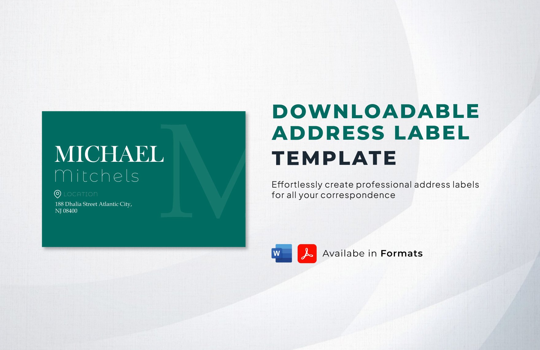 Downloadable Address Label Template