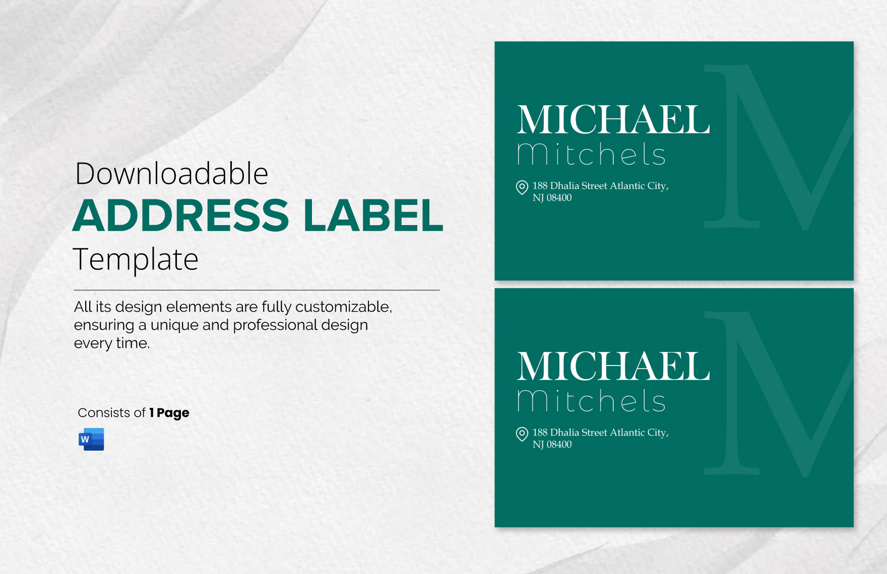 Free Downloadable Address Label Template - Download in Word | Template.net