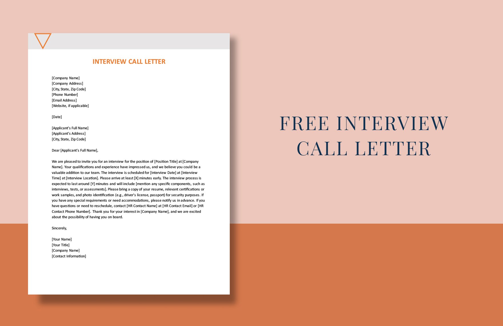 Free Interview Call Letter