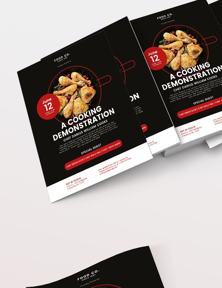 Cooking Flyer Template