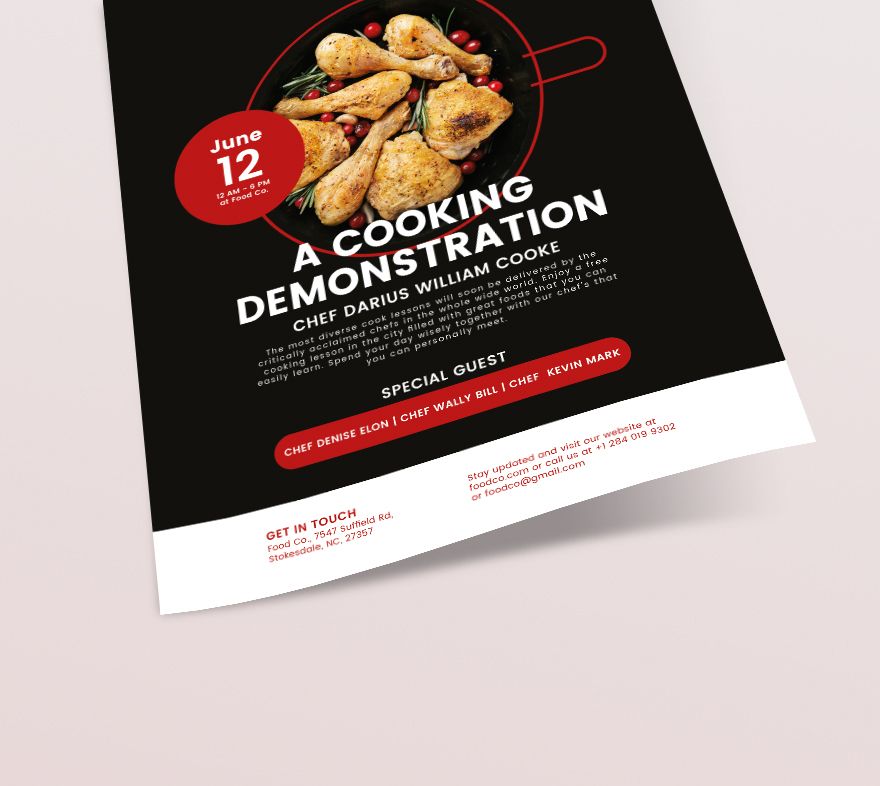 Cooking Flyer Template
