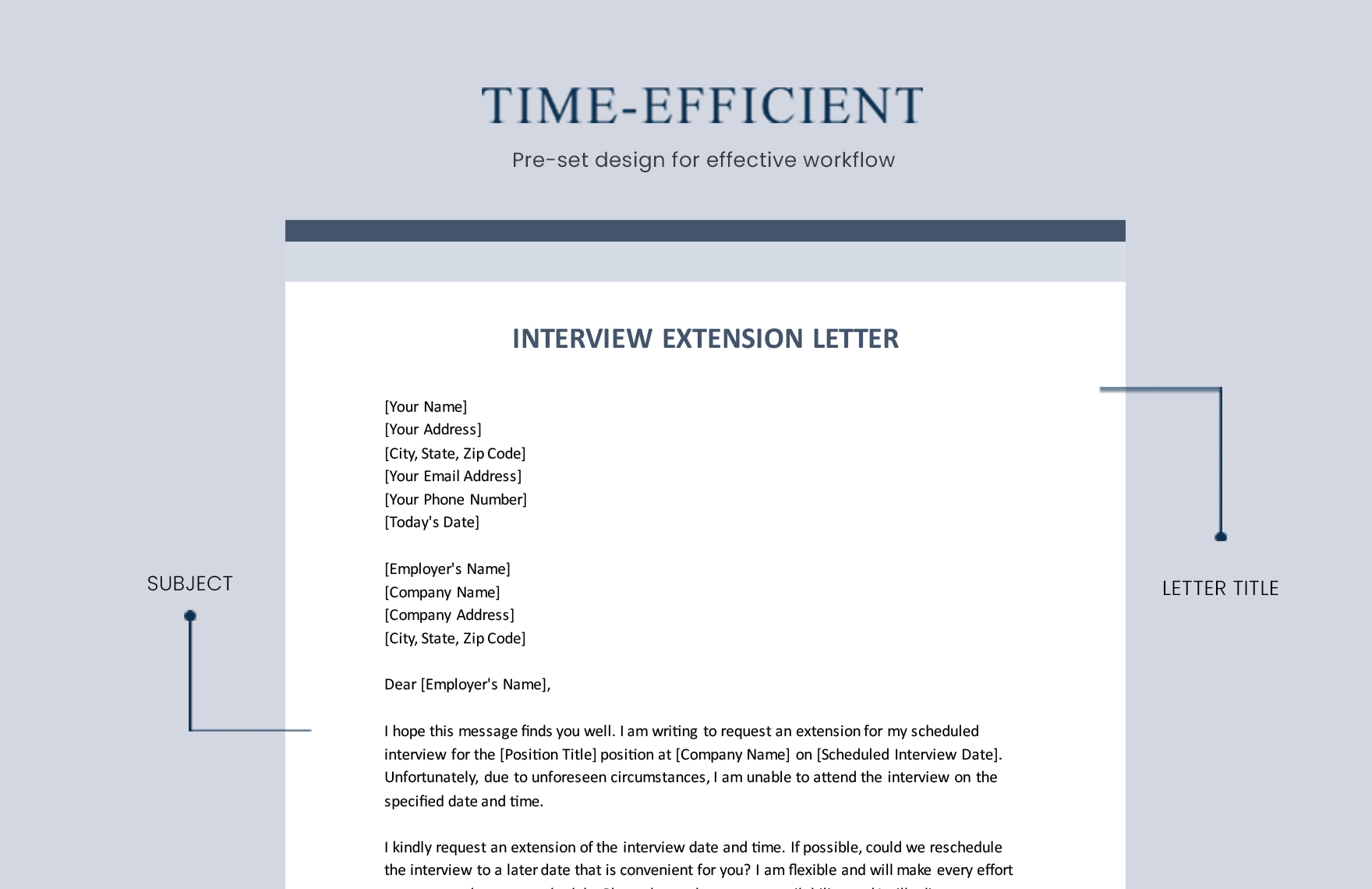 Interview Extension Letter