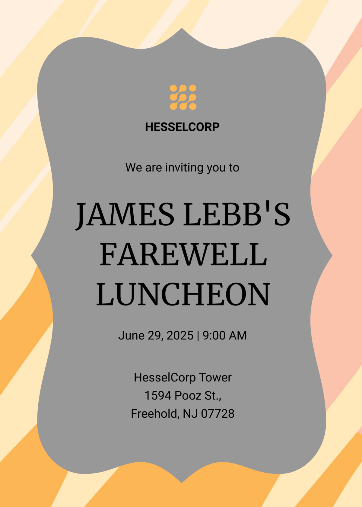 Farewell Luncheon Invitation Template