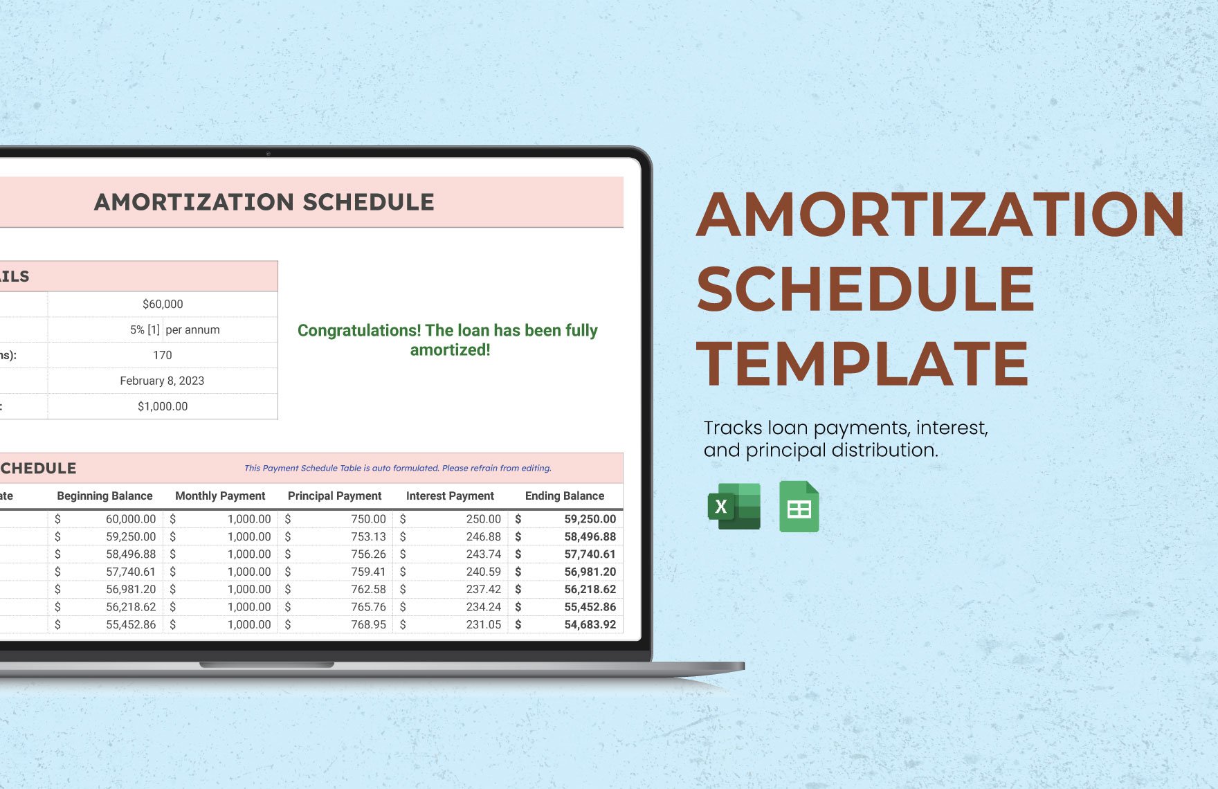 Amortization Schedule Template