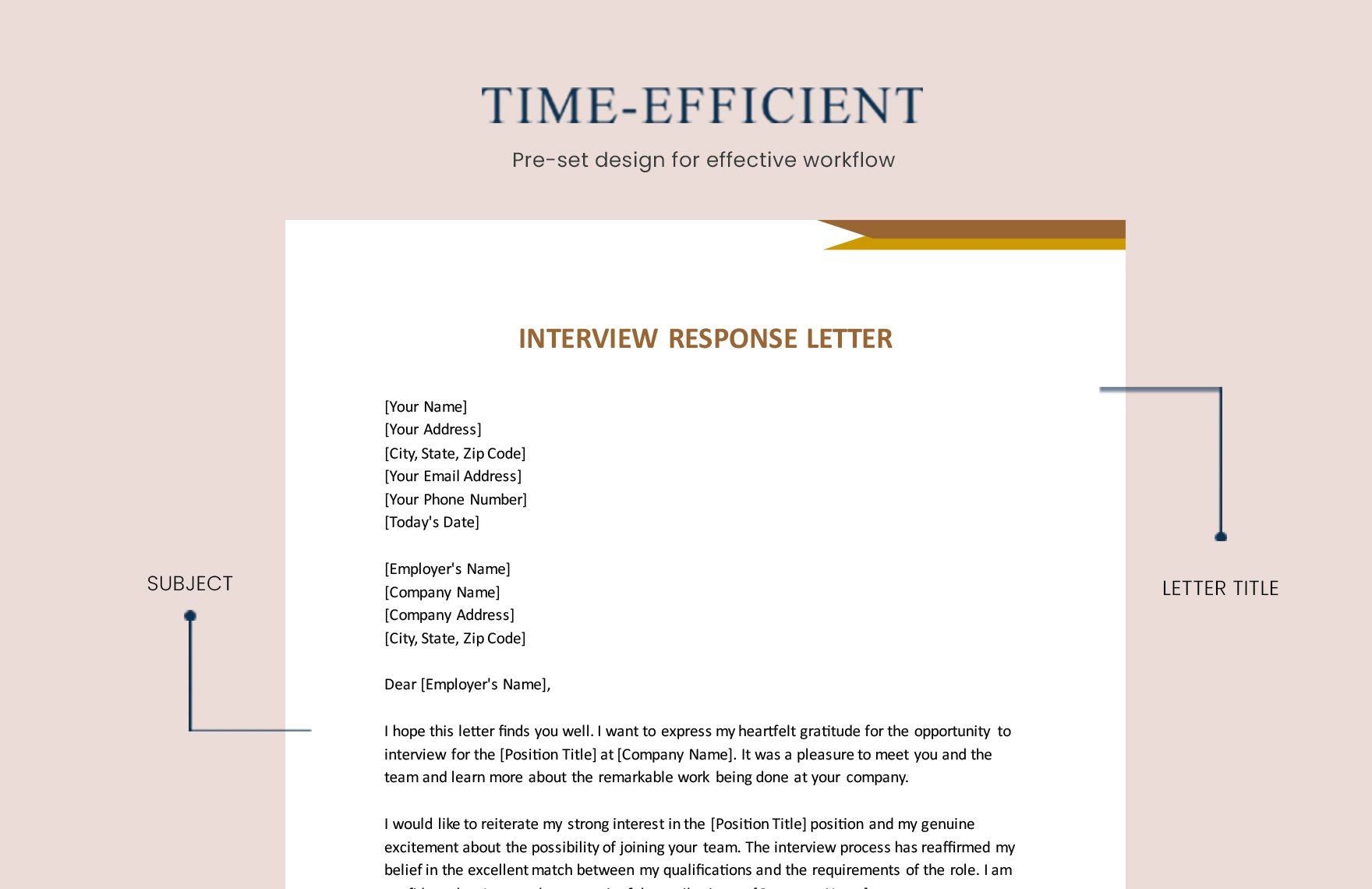 Interview Response Letter