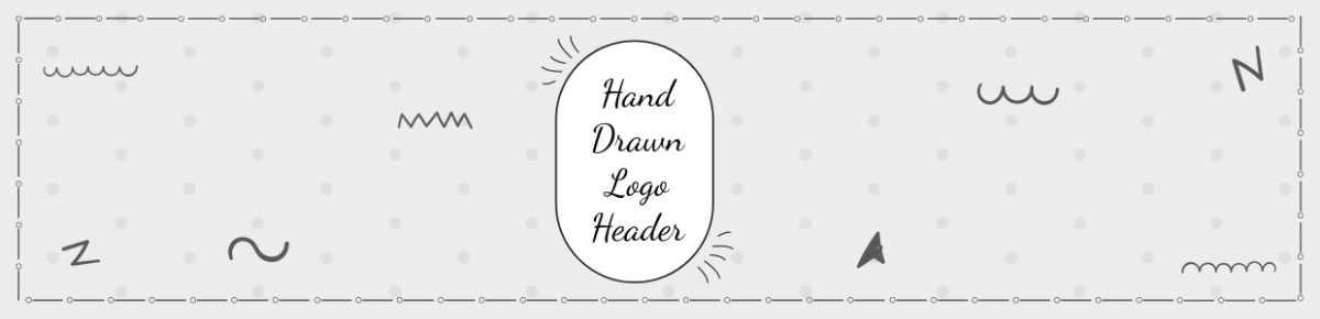 Hand-Drawn Logo Header Template