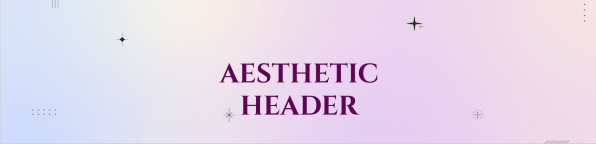 Aesthetic Header Text Template