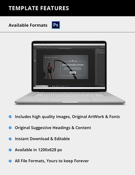 Fitness Facebook Ad Banner Template Psd Template Net